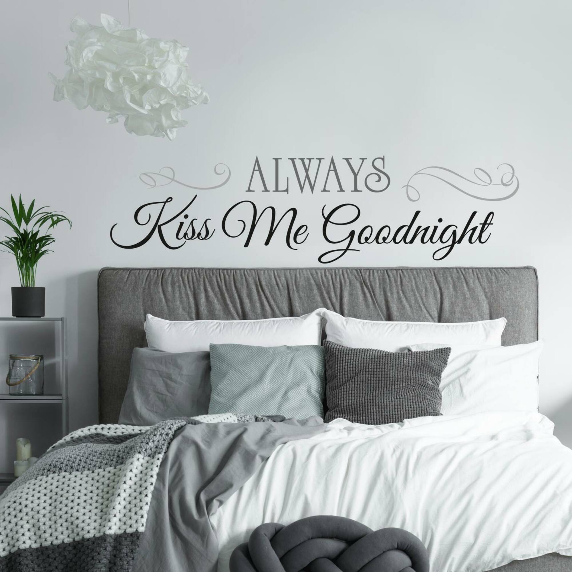 RoomMates Always Kiss Me Goodnight Peel & Stick Wall Decals